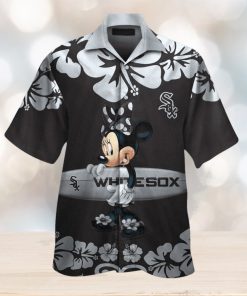 Chicago White Sox Minnie Mouse Short Sleeve Button Up Tropical Hawaiian Shirt