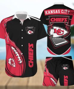 Chiefs Hawaiian Shirt And Shorts Kansas City Chiefs Aloha Shirt Super Bowl Kc Chiefs Shirt Patrick Mahomes Travis Kelce Button Up Shirts Football Chiefs Game