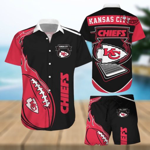 Chiefs Hawaiian Shirt And Shorts Kansas City Chiefs Aloha Shirt Super Bowl Kc Chiefs Shirt Patrick Mahomes Travis Kelce Button Up Shirts Football Chiefs Game