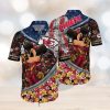 NCAA Lsu Tigers Hawaiian Shirt Mickey And Floral Pattern