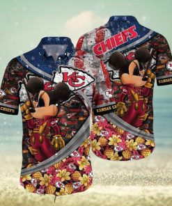 Chiefs Hawaiian Shirt NFL KC Cool Mickey Mouse, Kansas City Chiefs Hawaiian Shirt