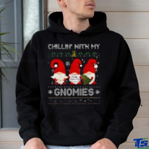 Chillin With My Gnomies Funny Christmas Family on Unisex Vintage Sport T Shirt