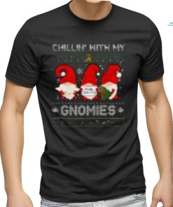 Chillin With My Gnomies Funny Christmas Family on Unisex Vintage Sport T Shirt