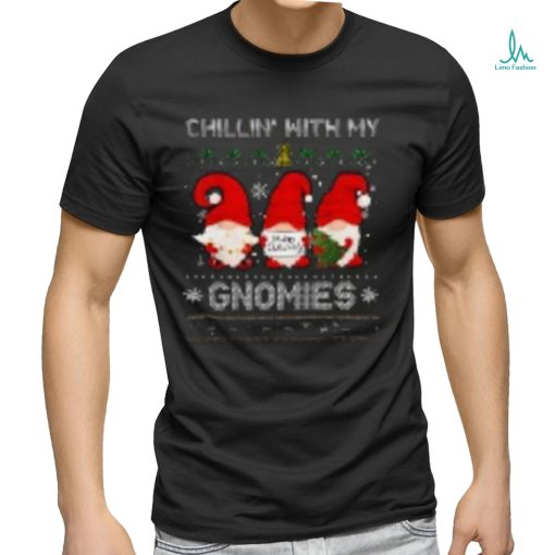Chillin With My Gnomies Funny Christmas Family on Unisex Vintage Sport T Shirt