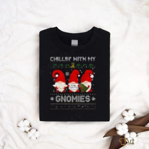 Chillin With My Gnomies Funny Christmas Family on Unisex Vintage Sport T Shirt