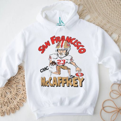 Christian McCaffrey San Francisco 49ers Homage Caricature Player Tri Blend T Shirt