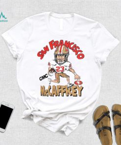 Christian McCaffrey San Francisco 49ers Homage Caricature Player Tri Blend T Shirt