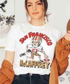 Christian McCaffrey San Francisco 49ers Homage Caricature Player Tri Blend T Shirt