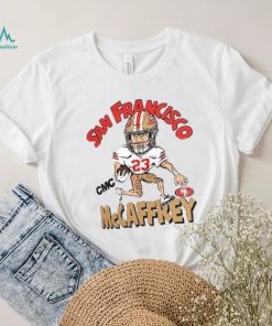 Christian McCaffrey San Francisco 49ers Homage Caricature Player Tri Blend T Shirt