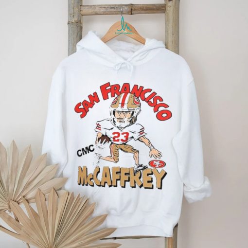 Christian McCaffrey San Francisco 49ers Homage Caricature Player Tri Blend T Shirt
