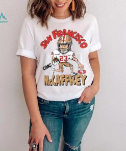 Christian McCaffrey San Francisco 49ers Homage Caricature Player Tri Blend T Shirt