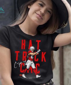 Christian McCaffrey San Francisco 49ers football player hat trick CMC signature shirt