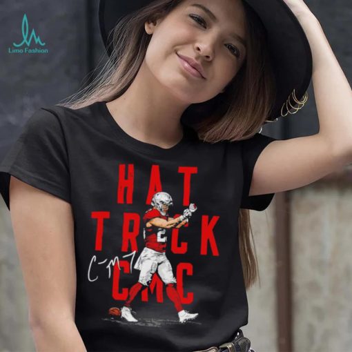 Christian McCaffrey San Francisco 49ers football player hat trick CMC signature shirt