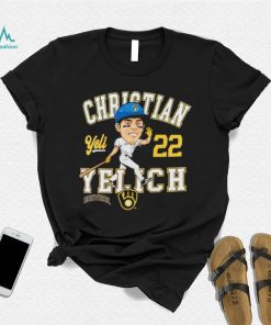 Christian Yelich Milwaukee Brewers Caricature shirt, hoodie, sweater, long sleeve and tank top Christian Yelich Milwaukee Brewers Caricature shirt