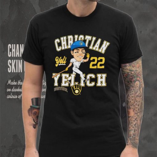 Christian Yelich Milwaukee Brewers Caricature shirt