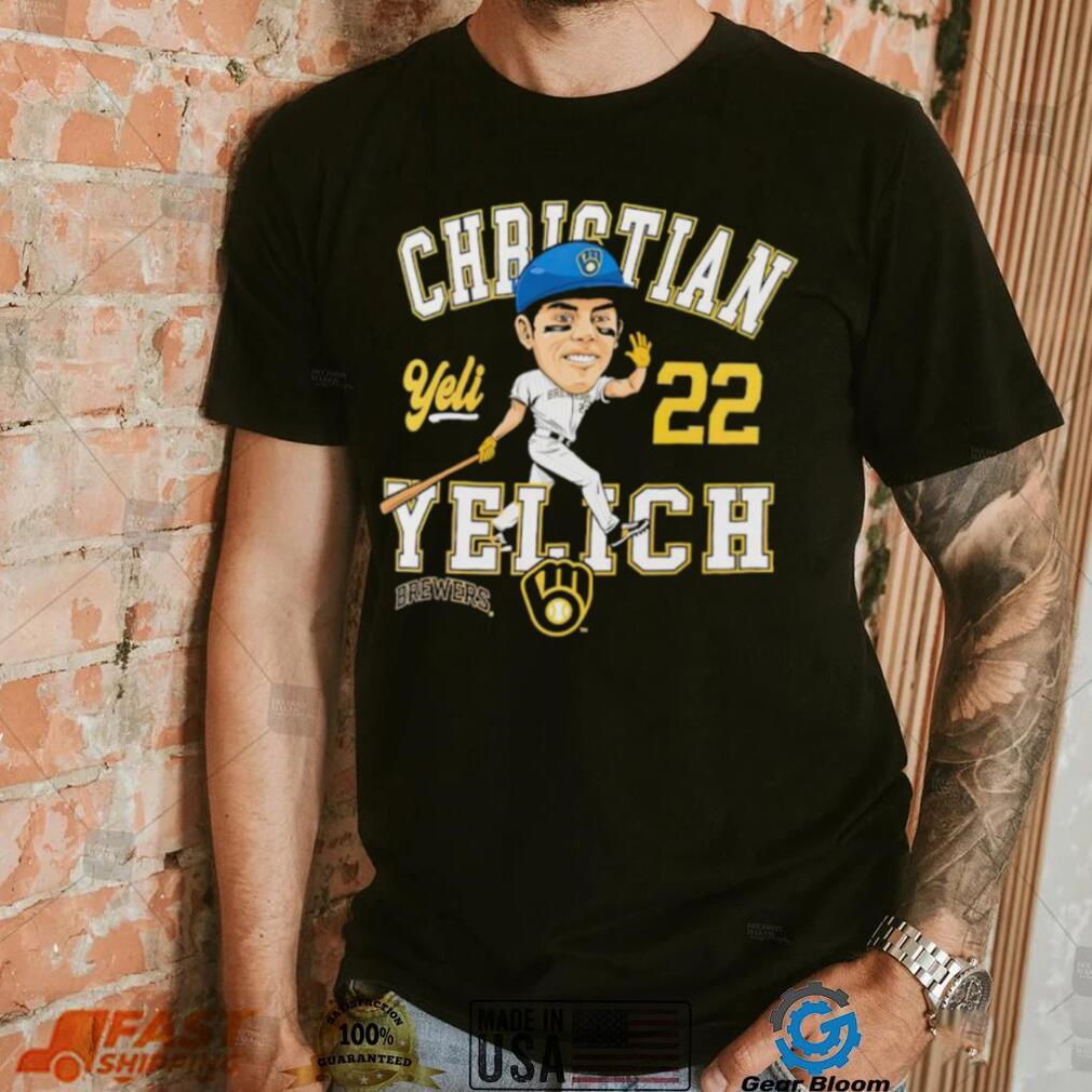 Christian Yelich Milwaukee Brewers Caricature shirt Christian Yelich Milwaukee Brewers Caricature shirt