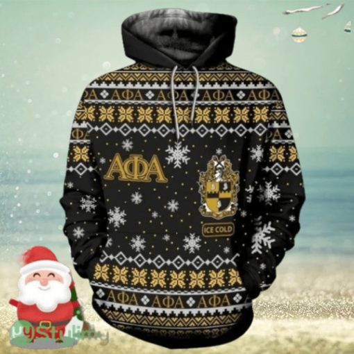 Christmas Alpha Phi Alpha Manly Deeds Hoodie 3D All Over Print