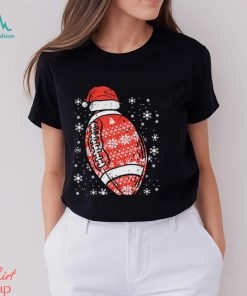Christmas American Football Santa Xmas Sports Men Boys Kids T Shirt