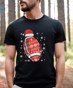 Christmas American Football Santa Xmas Sports Men Boys Kids T Shirt