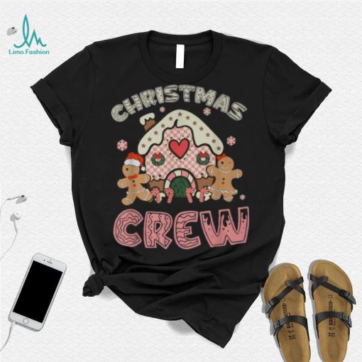 Christmas Crew Gingerbread In Candy House Cute Xmas T Shirt