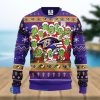 Men And Women Christmas Gift NFL New York Giants Cute 12 Grinch Face Xmas Day 3D Ugly Christmas Sweater