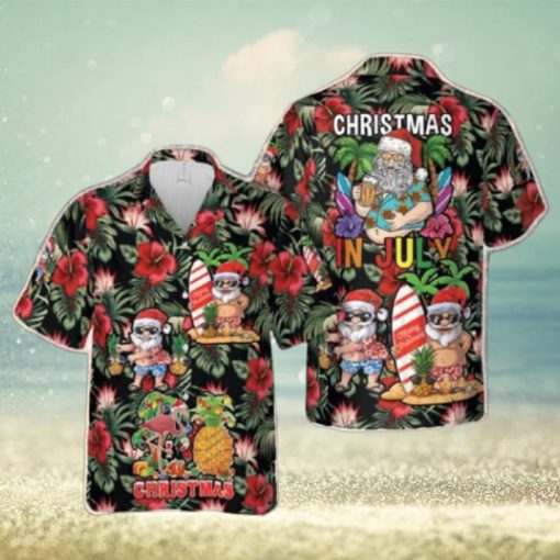 Christmas In July Hawaiian Shirt Men Women Gift Summer