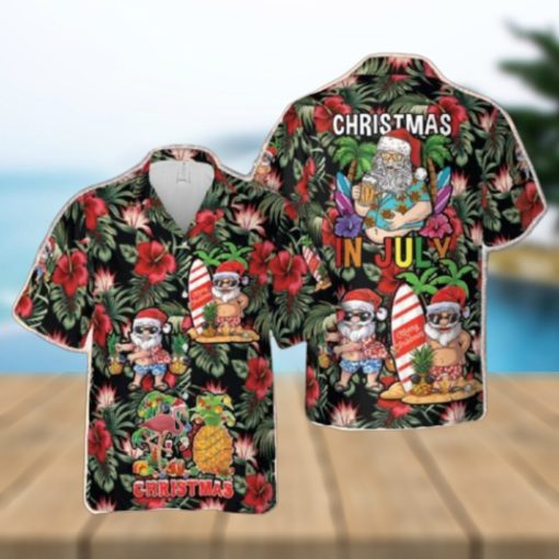 Christmas In July Hawaiian Shirt Men Women Gift Summer