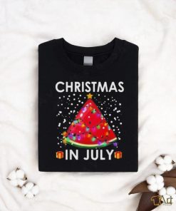 Christmas In July Watermelon Christmas Tree Lights shirt, hoodie, sweater, long sleeve and tank top Christmas In July Watermelon Christmas Tree Lights shirt
