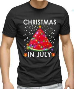 Christmas In July Watermelon Christmas Tree Lights shirt, hoodie, sweater, long sleeve and tank top Christmas In July Watermelon Christmas Tree Lights shirt