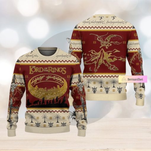 Christmas Lord Of The Rings Ugly Sweater, Hobbit Taters Christmas Sweater