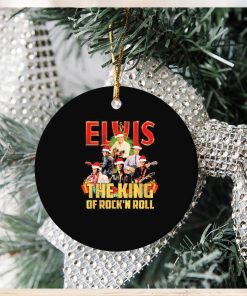 Christmas Santa Elvis Presley The King Of Rock N Roll Signatures Ornament Christmas