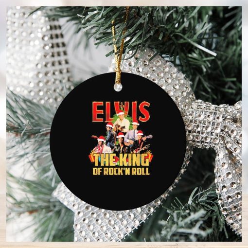 Christmas Santa Elvis Presley The King Of Rock N Roll Signatures Ornament Christmas