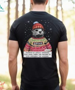 Christmas Steve Funny Otter T Shirt