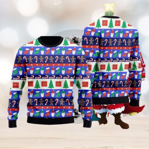 Christmas Striped Wonderful Holiday Sweater Ugly Christmas Sweater Gift For Men And Women