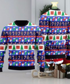 Christmas Striped Wonderful Holiday Sweater Ugly Christmas Sweater Gift For Men And Women