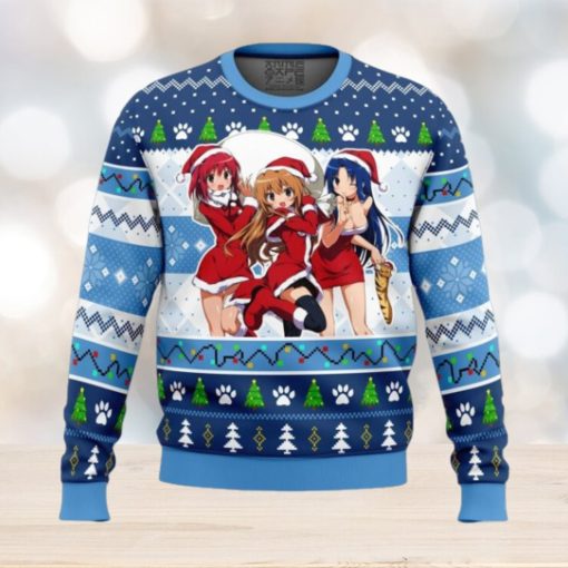 Christmas Taiga Minori and Ami Toradora Ugly Christmas Sweater