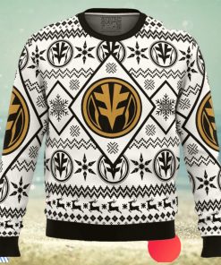 Christmas White Ranger Power Rangers Ugly Christmas Sweater