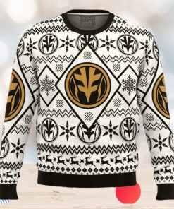 Christmas White Ranger Power Rangers Ugly Christmas Sweater