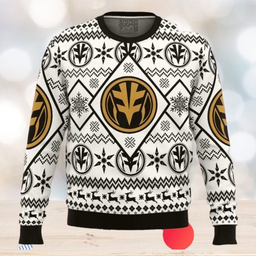 Christmas White Ranger Power Rangers Ugly Christmas Sweater