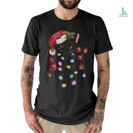 Christmas black christmas cat merry christmas merry christmas cat lover gift T shirt