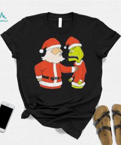 Christmas fight Santa Claus vs Grinch shirt
