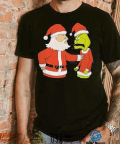 Christmas fight Santa Claus vs Grinch shirt, hoodie, sweater, long sleeve and tank top Christmas fight Santa Claus vs Grinch shirt