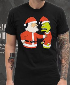 Christmas fight Santa Claus vs Grinch shirt, hoodie, sweater, long sleeve and tank top Christmas fight Santa Claus vs Grinch shirt