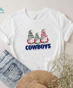 Christmas lights NFL Gnomes Dallas Cowboys football funny shirt