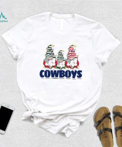 Christmas lights NFL Gnomes Dallas Cowboys football funny shirt