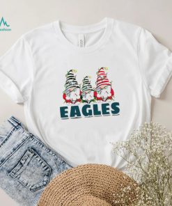 Christmas lights NFL Gnomes Philadelphia Eagles football funny shirt