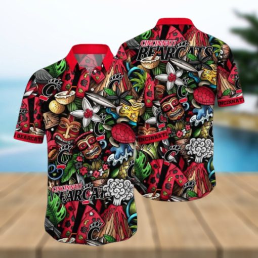 Cincinnati Bearcats NCAA3 Flower Hawaiian Shirt