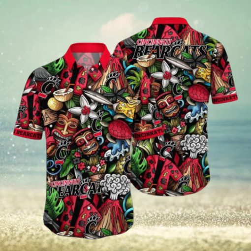 Cincinnati Bearcats NCAA3 Flower Hawaiian Shirt