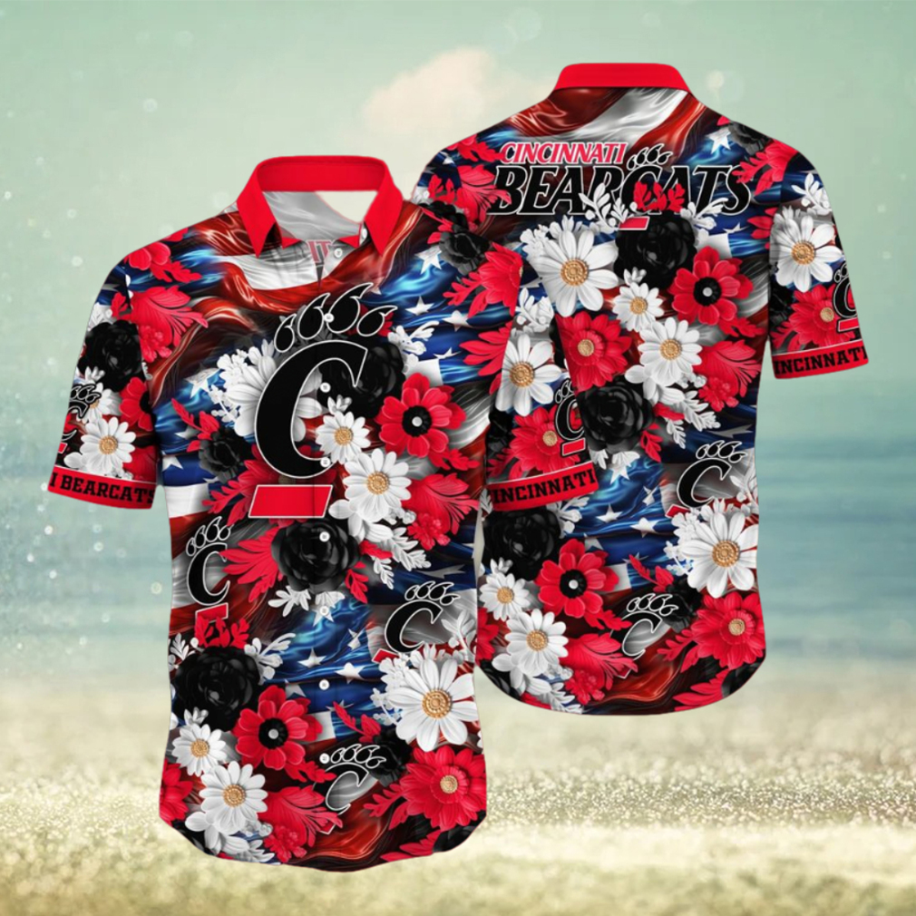 Cincinnati Bearcats NCAA3 Hawaii Shirt Independence Day Cincinnati Bearcats NCAA3 Hawaii Shirt Independence Day