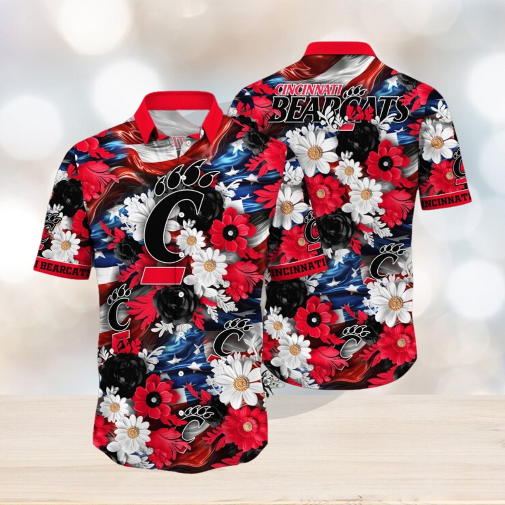 Cincinnati Bearcats NCAA3 Hawaii Shirt Independence Day Cincinnati Bearcats NCAA3 Hawaii Shirt Independence Day